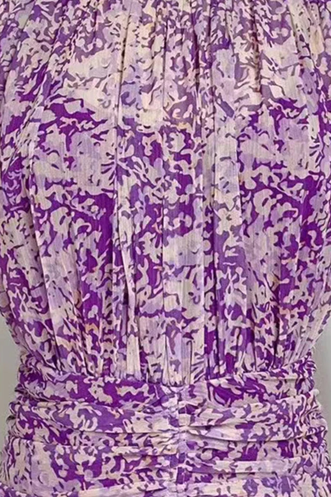 Luella Purple Ruffled Dress | Dresses - Φορέματα | Luella Μωβ Φόρεμα με Βολάν