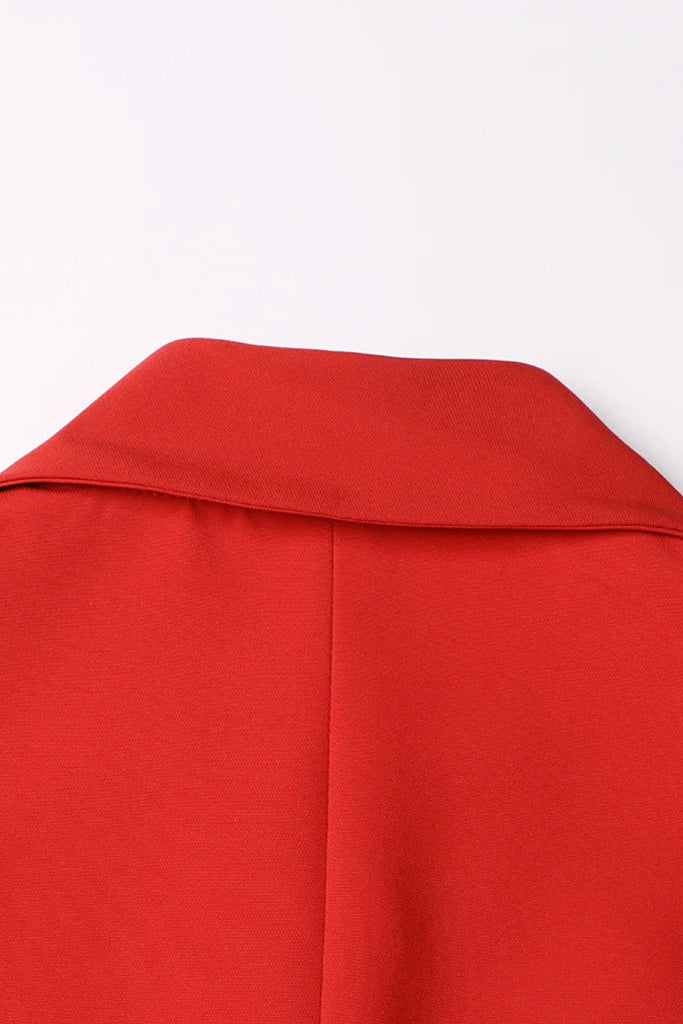 Azenor Red Wrap Dress | Dresses - Φορέματα | Azenor Kόκκινο Αμάνικο Φόρεμα