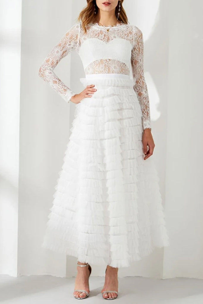 Laetitia Tulle and Lace Evening Dress