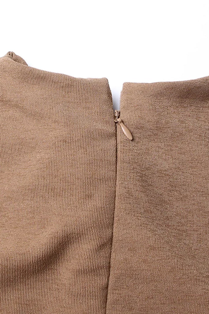 Sapphira Camel Knit Dress