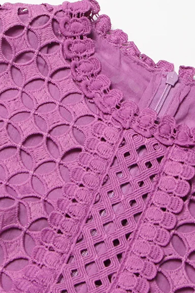 Veratia Purple Lace Cutout Dress | Dresses