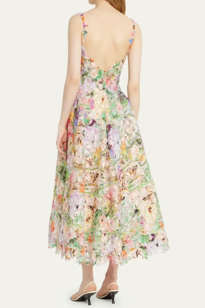 Veridian Floral Sleeveless Dress | Dresses - Veridian Φλοράλ Αμάνικο Φόρεμα